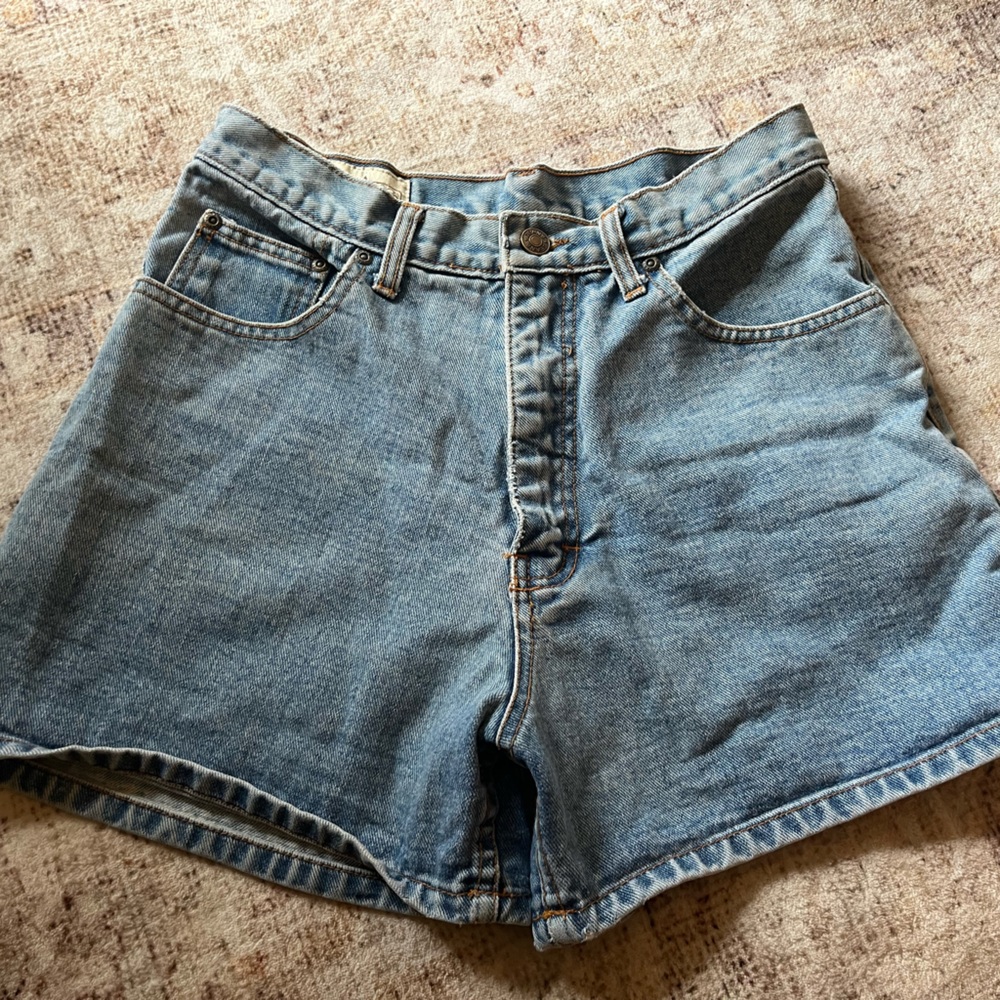 Vintage medium wash denim shorts